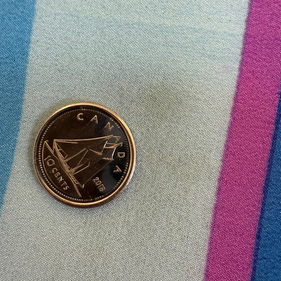 Vintage Franco Pugi Silk Crepe Stripe Scarf | 32" Square | Hand-Rolled Edges - Picture 9 of 10